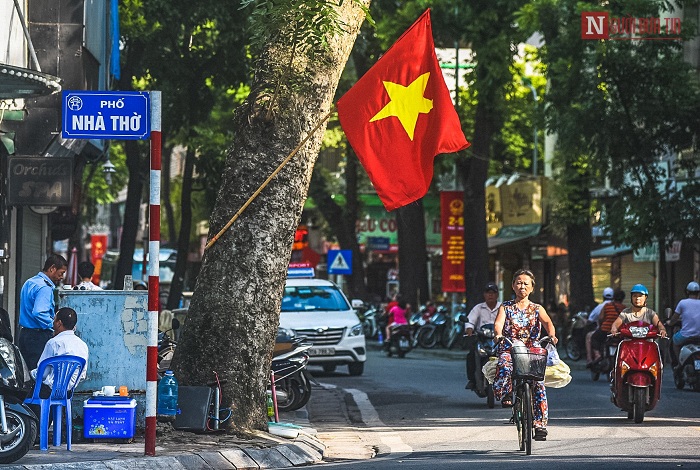 fête nationale Vietnam rue nha tho